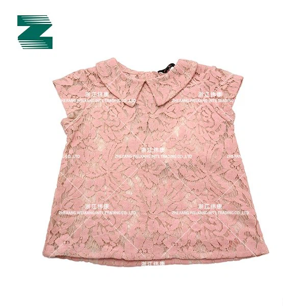 Blus Untuk Anak-Anak Dalam Kain Renda Dengan Lapisan