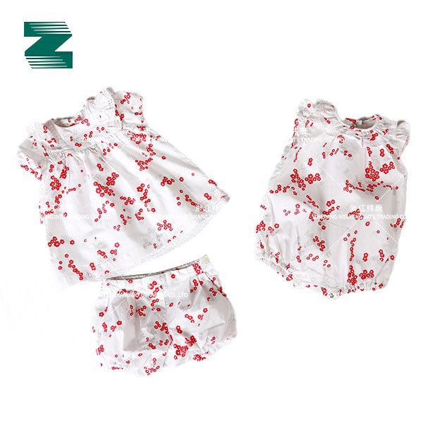 Dress For Kids In Print Kain Tenun Terbakar Dengan Renda Katun