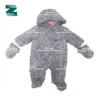 Body Untuk Bayi Anak Dengan Hood Dan Sarung Tangan Dengan Pita Beludru Dan Kancing Kancing