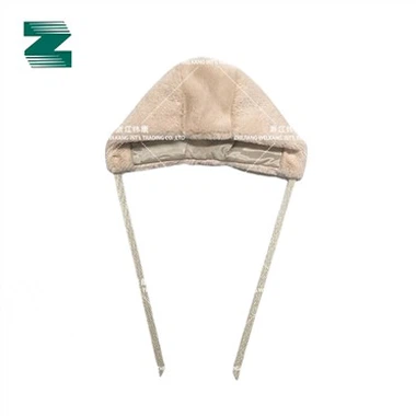 Topi bulu imitasi Dengan Pita Emas Untuk Bayi
